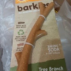 Arm & Hammer, Barkies For Moderate Chewers, Dental Toy For Dogs, Tree Branch, Bacon, 1 Toy